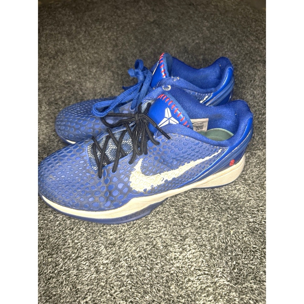 Nike Kobe 6 Dodgers GS Size 6Y Blue White Basketball Shoes FV9676-400